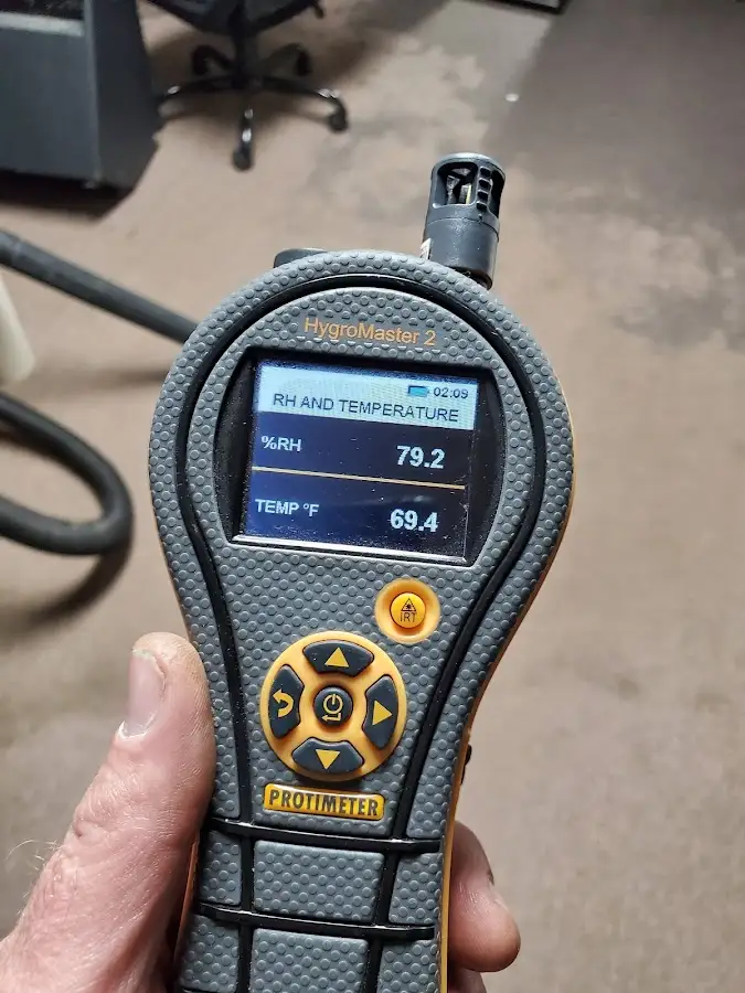 Moisture meter humidity assessment for Fire & Smoke Damage Restoration in Merrimac